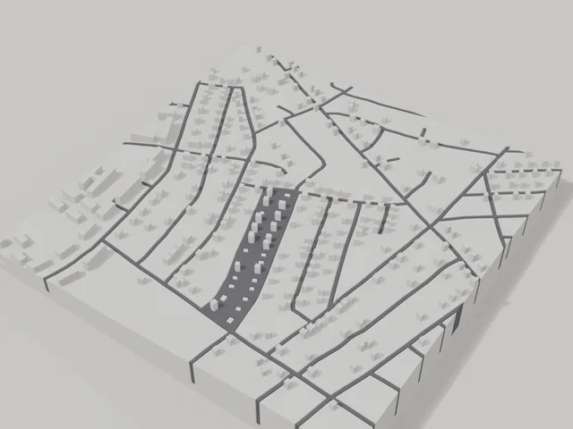 3D model: Marhanets — centre, 800 × 800 m area